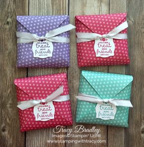 Envelope Punch Board Chocolate Pouches - Stamping With Tracy