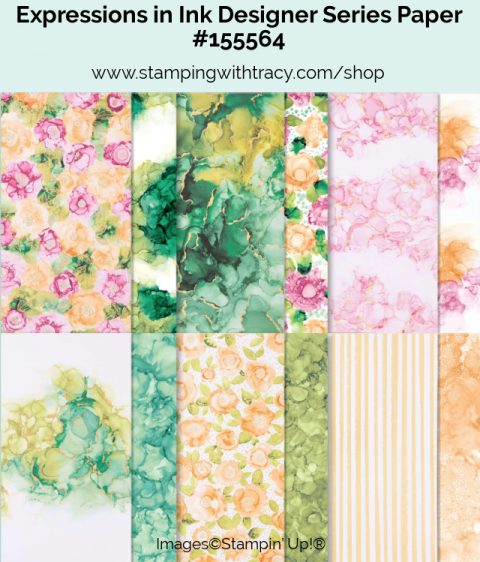 Stampin' Up! Expressions in Ink Designer Series Paper - Stamping With Tracy