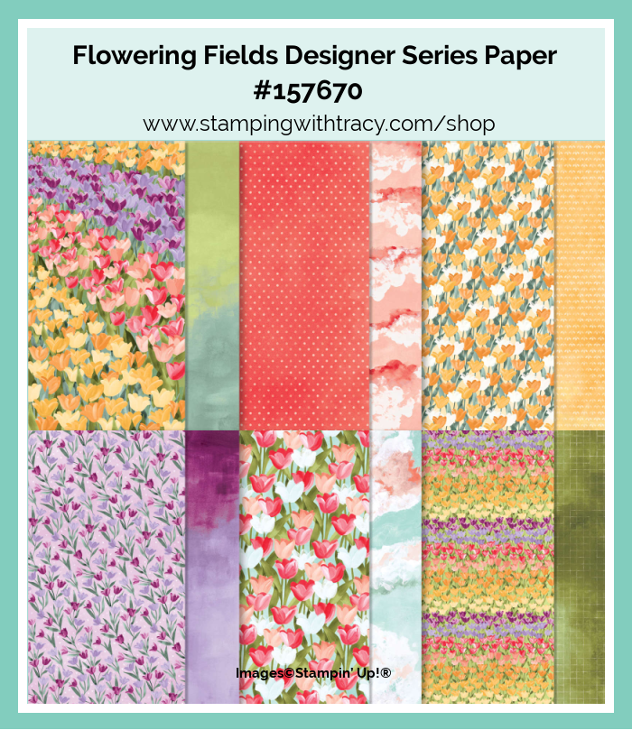 Flowering Fields Designer Series Paper