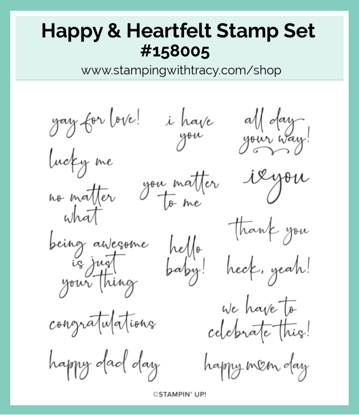 Happy & Heartfelt Stamp Set Stampin Up