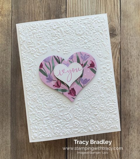 Stampin' Up! Bouquet of Love Hybrid Embossing Folder - Stamping With Tracy