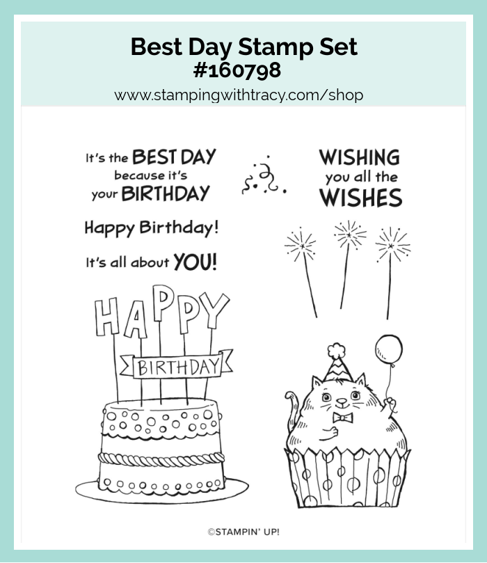 Stampin' Up! Best Day Stamp Set - Stamping With Tracy